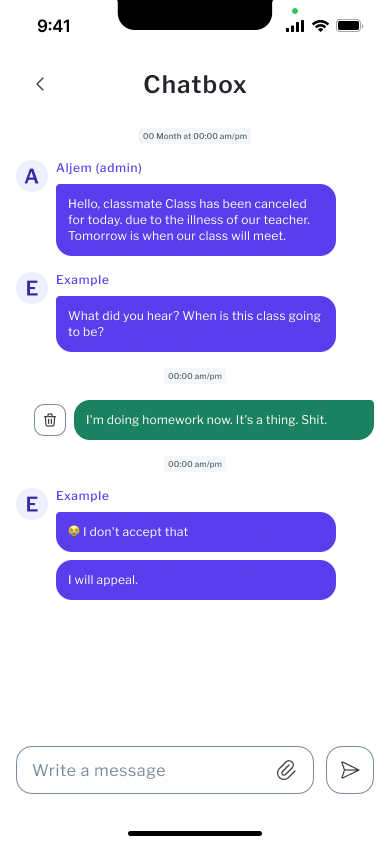 Group Chatbox screenshot