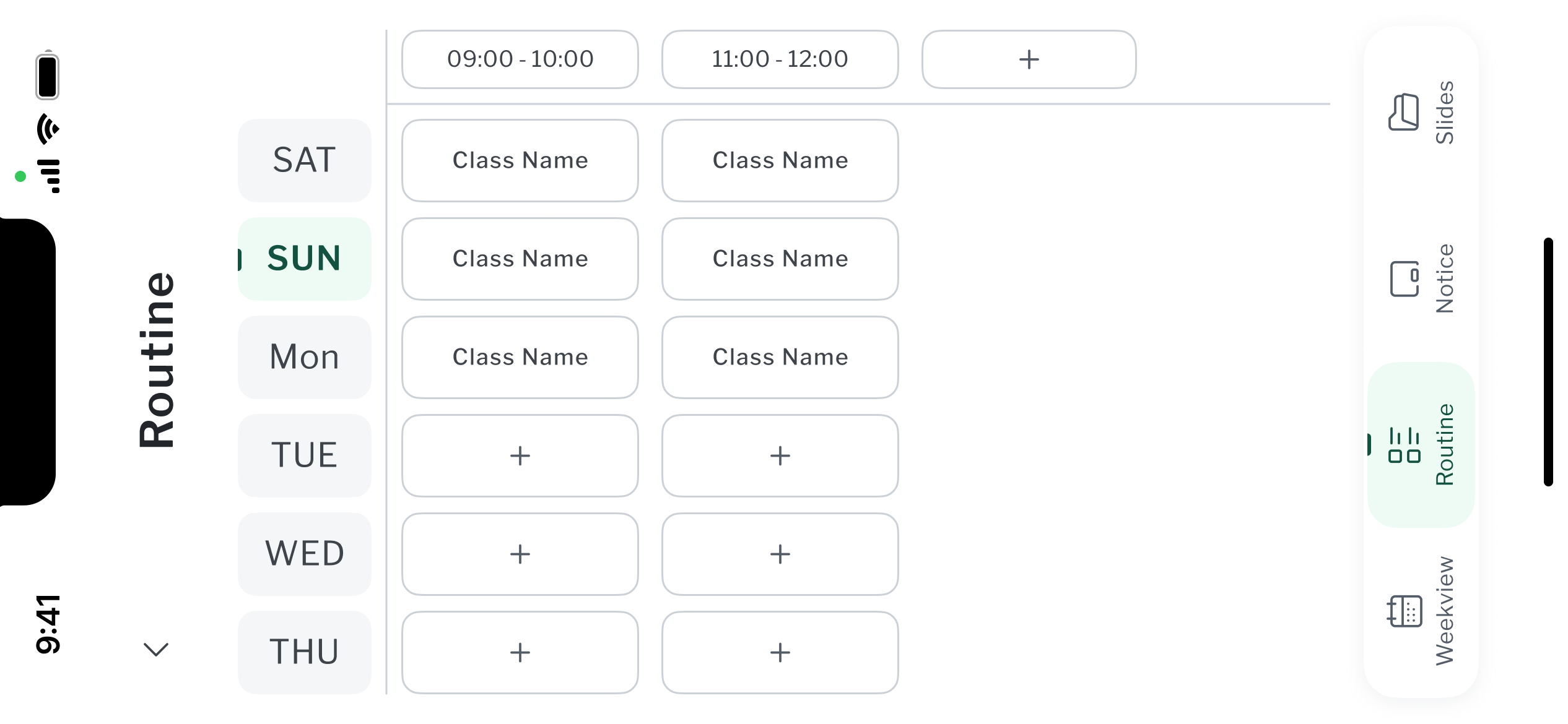 Class Routine screenshot